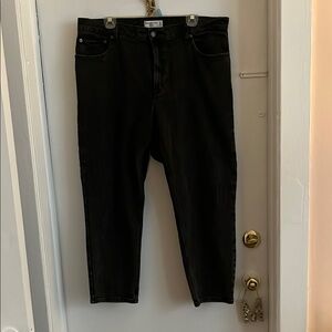 Abercrombie Mom Fit Black Denim Jeans